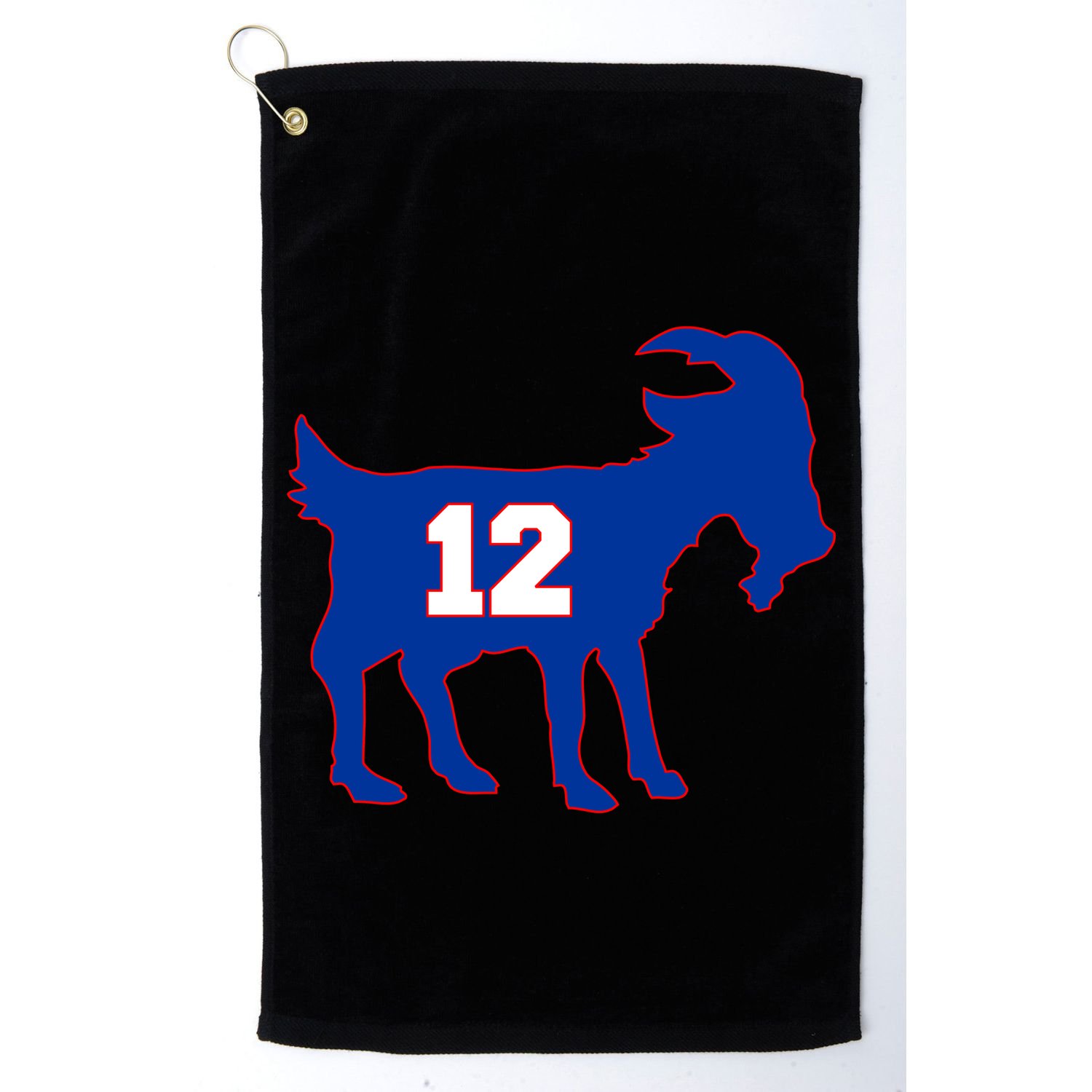 The Goat #12 New England Fan Football QB Golf Towel