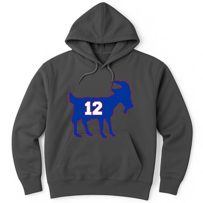 The Goat #12 New England Fan Football QB Hoodie