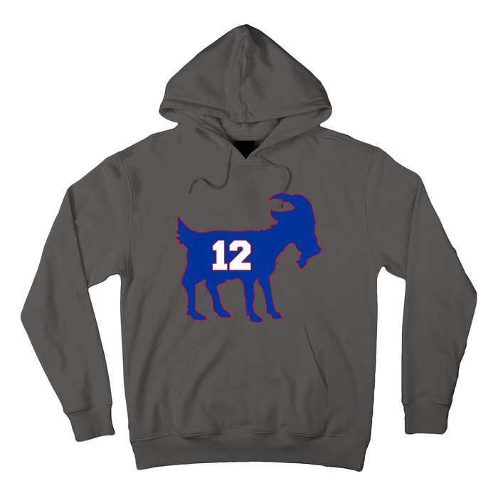 The Goat #12 New England Fan Football QB Hoodie