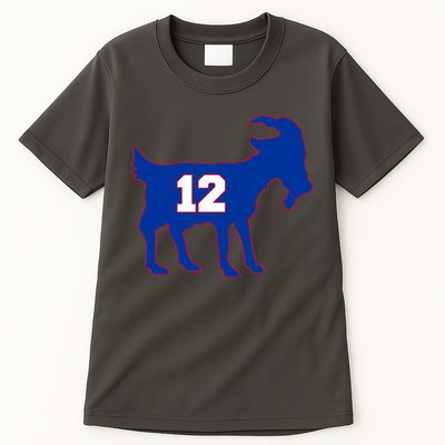 The Goat #12 New England Fan Football QB Tall T-Shirt