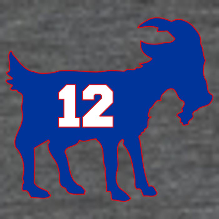 The Goat #12 New England Fan Football QB Flatbill Hat