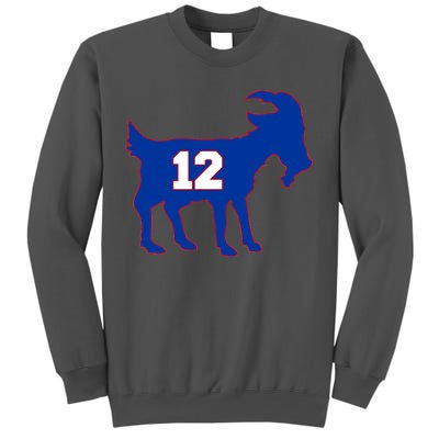 The Goat #12 New England Fan Football QB Tall Sweatshirt