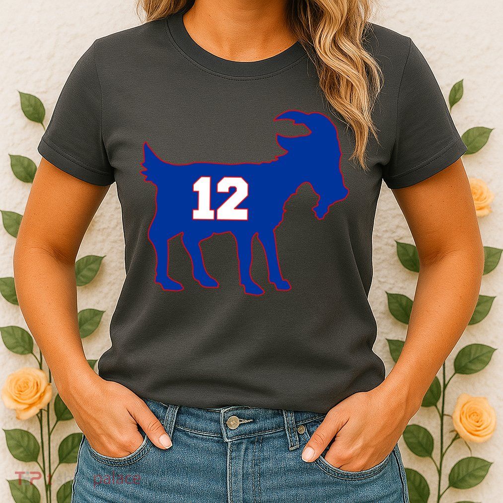 The Goat #12 New England Fan Football QB Womens T-Shirt