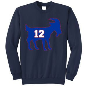 The Goat #12 New England Fan Football QB Sweatshirt