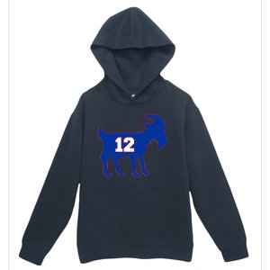 The Goat #12 New England Fan Football QB Urban Pullover Hoodie