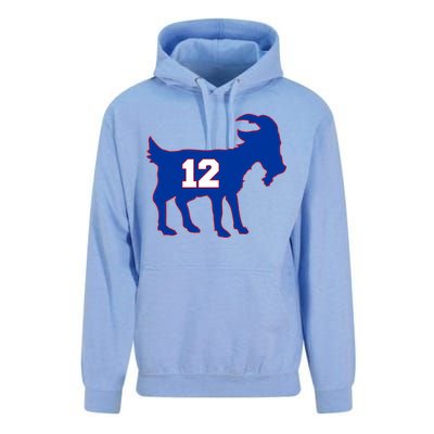 The Goat #12 New England Fan Football QB Unisex Surf Hoodie