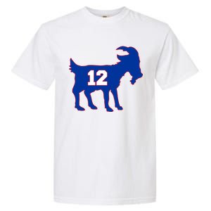 The Goat #12 New England Fan Football QB Garment-Dyed Heavyweight T-Shirt