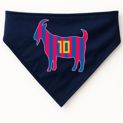 The Goat Messi 10 Greatest Of All Time USA-Made Doggie Bandana