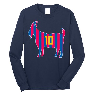 The Goat Messi 10 Greatest Of All Time Long Sleeve Shirt