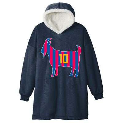 The Goat Messi 10 Greatest Of All Time Hooded Wearable Blanket