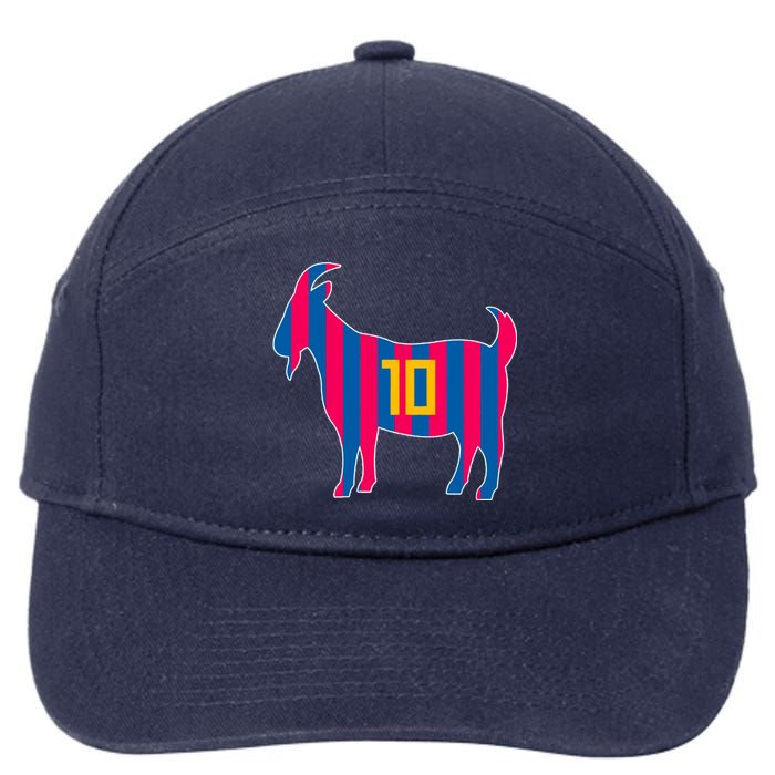 The Goat Messi 10 Greatest Of All Time 7-Panel Snapback Hat