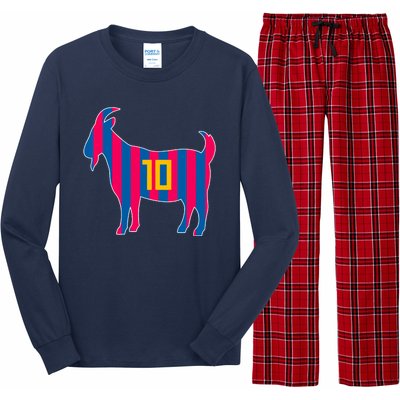 The Goat Messi 10 Greatest Of All Time Long Sleeve Pajama Set