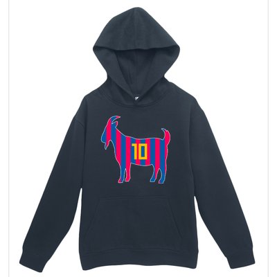 The Goat Messi 10 Greatest Of All Time Urban Pullover Hoodie