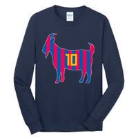 The Goat Messi 10 Greatest Of All Time Tall Long Sleeve T-Shirt