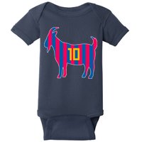 The Goat Messi 10 Greatest Of All Time Baby Bodysuit
