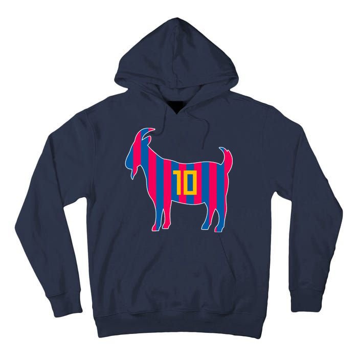 The Goat Messi 10 Greatest Of All Time Tall Hoodie