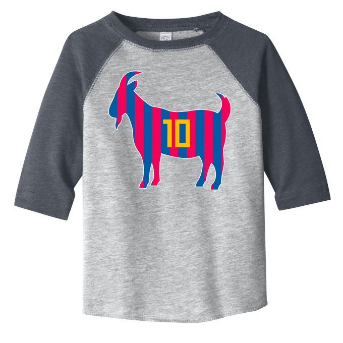 The Goat Messi 10 Greatest Of All Time Toddler Fine Jersey T-Shirt
