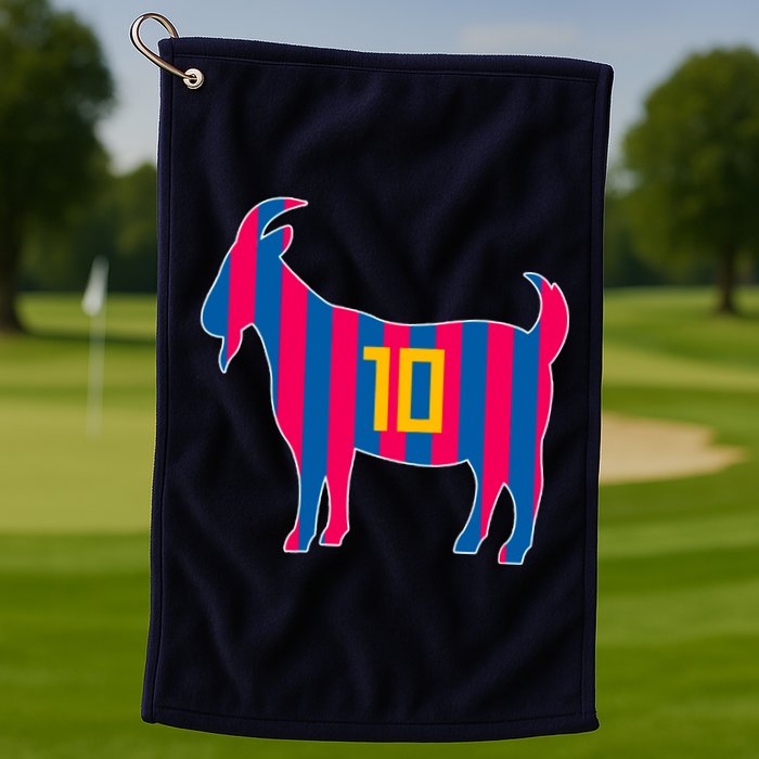 The Goat Messi 10 Greatest Of All Time Golf Towel