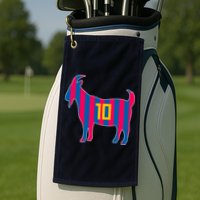 The Goat Messi 10 Greatest Of All Time Golf Towel