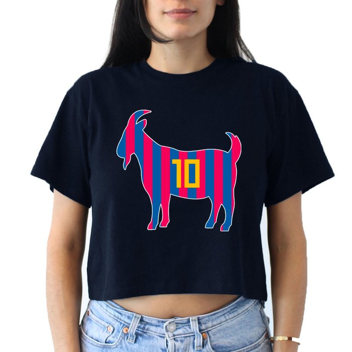The Goat Messi 10 Greatest Of All Time Crop Top