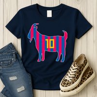 The Goat Messi 10 Greatest Of All Time Womens T-Shirt