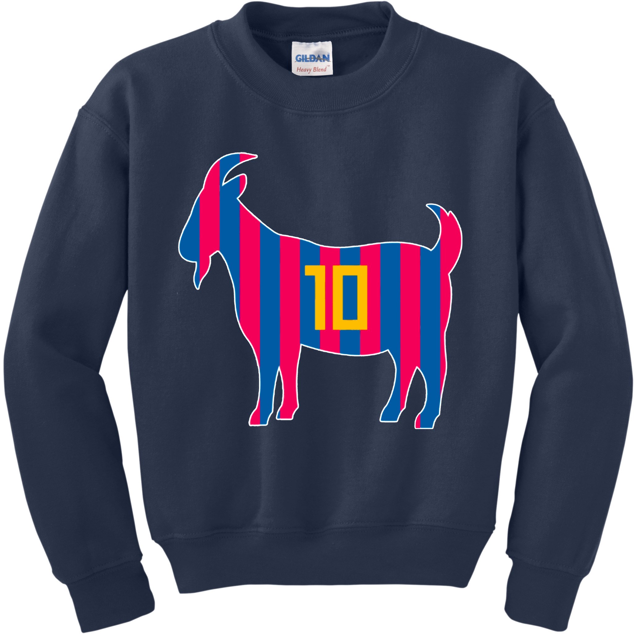 The Goat Messi 10 Greatest Of All Time Kids Sweatshirt