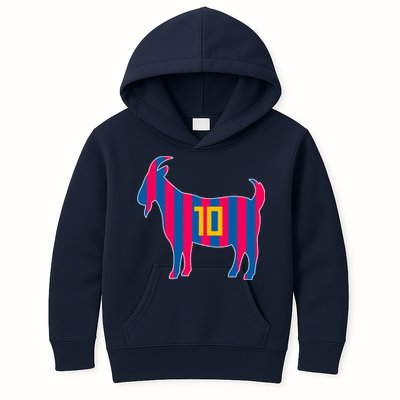 The Goat Messi 10 Greatest Of All Time Kids Hoodie