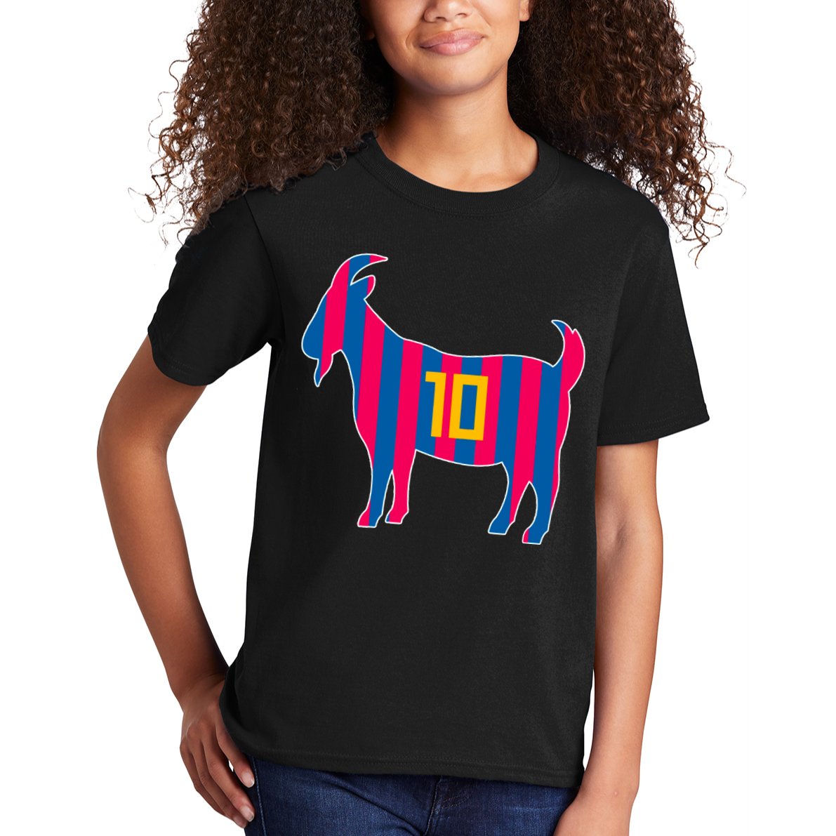 The Goat Messi 10 Greatest Of All Time Kids T-Shirt