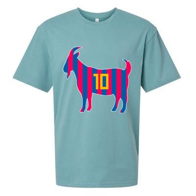 The Goat Messi 10 Greatest Of All Time Sueded Cloud Jersey T-Shirt