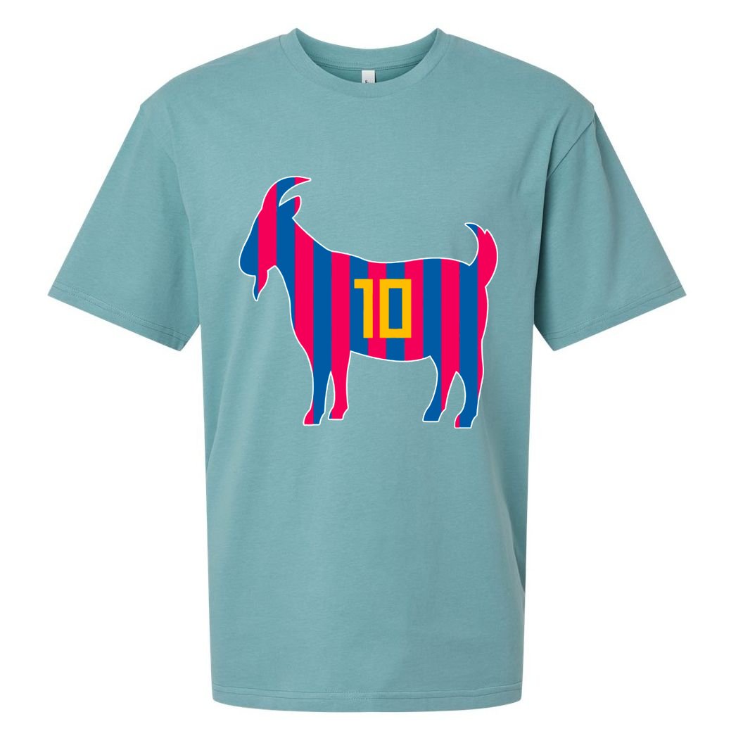 The Goat Messi 10 Greatest Of All Time Sueded Cloud Jersey T-Shirt