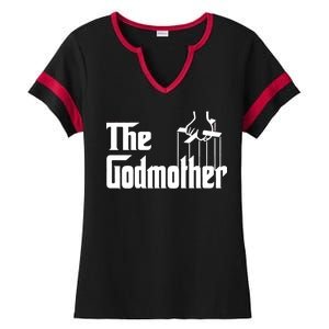 The Godmother Logo Ladies Halftime Notch Neck Tee