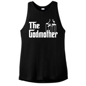 The Godmother Logo Ladies PosiCharge Tri-Blend Wicking Tank