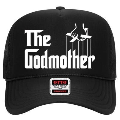 The Godmother Logo High Crown Mesh Back Trucker Hat