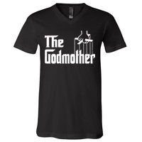 The Godmother Logo V-Neck T-Shirt