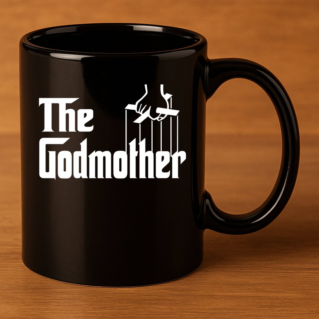 The Godmother Logo 11oz C Handle Ceramic Mug