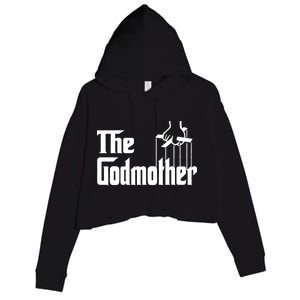 The Godmother Logo Crop Fleece Hoodie