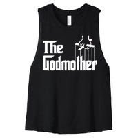 The Godmother Logo Women's Racerback Cropped Tank