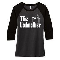 The Godmother Logo Women's Tri-Blend 3/4-Sleeve Raglan Shirt