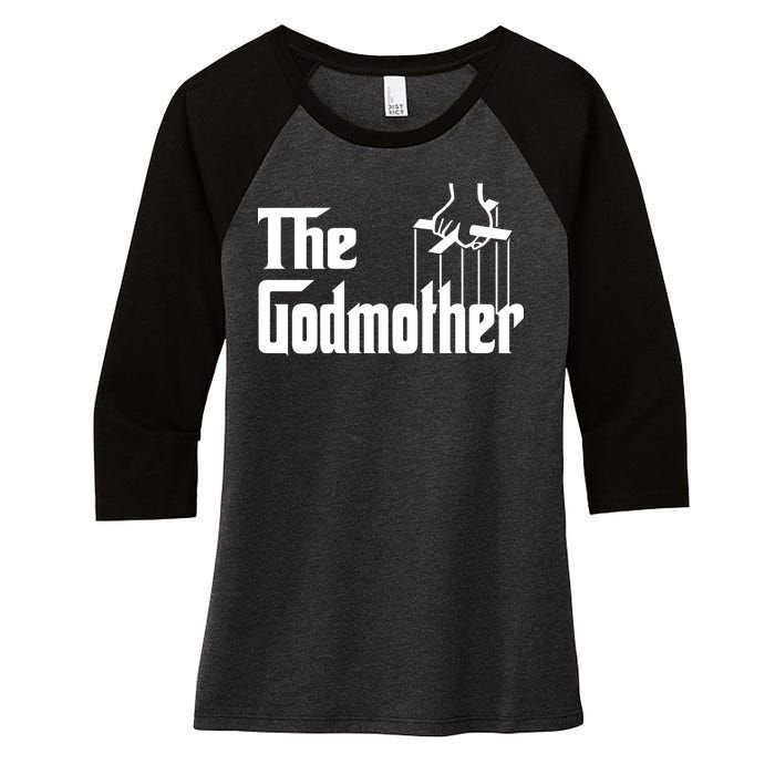 The Godmother Logo Women's Tri-Blend 3/4-Sleeve Raglan Shirt