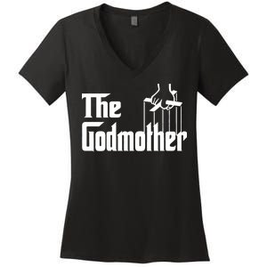 The Godmother Logo Women's V-Neck T-Shirt