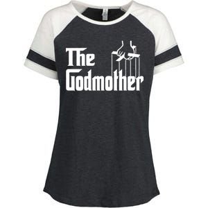 The Godmother Logo Enza Ladies Jersey Colorblock Tee