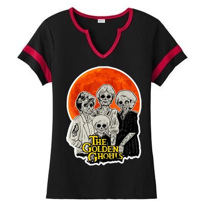 The Golden Ghouls Ladies Halftime Notch Neck Tee