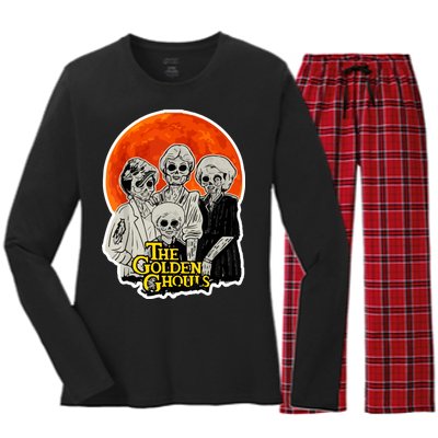 The Golden Ghouls Women's Long Sleeve Flannel Pajama Set 