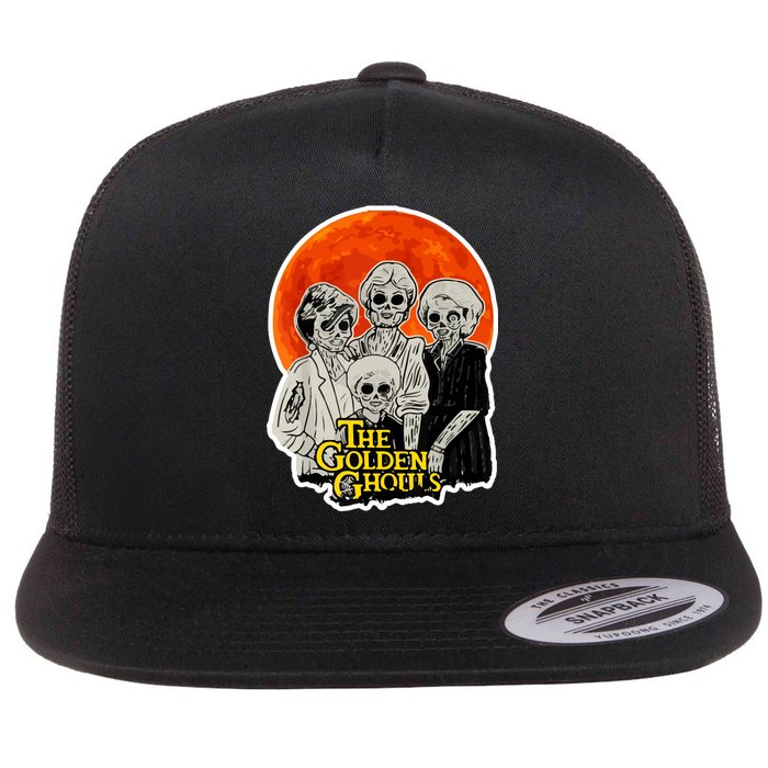 The Golden Ghouls Flat Bill Trucker Hat