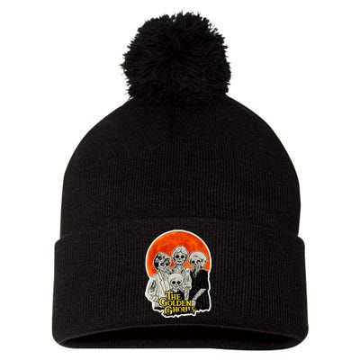 The Golden Ghouls Pom Pom 12in Knit Beanie