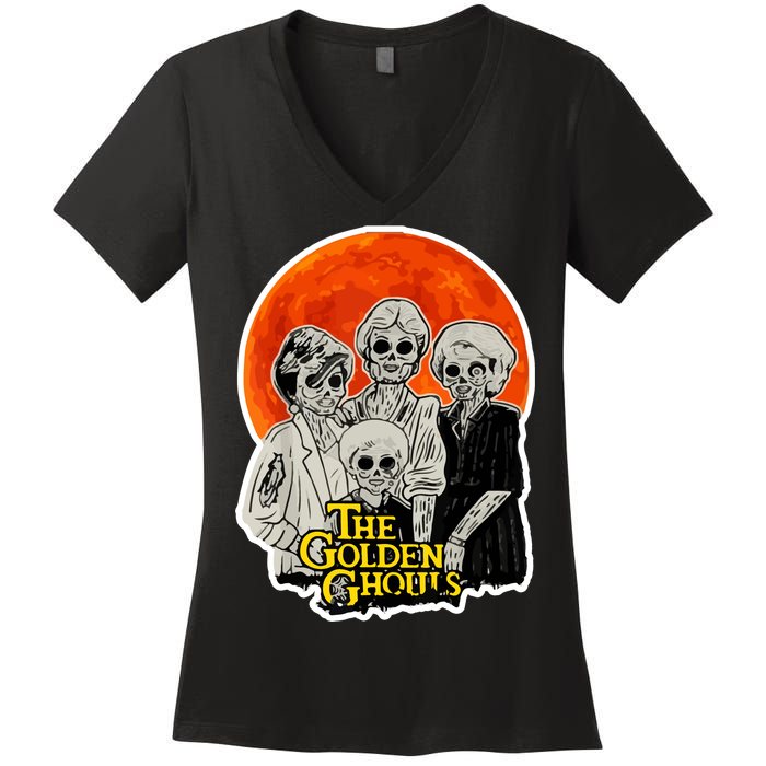 The Golden Ghouls Women's V-Neck T-Shirt