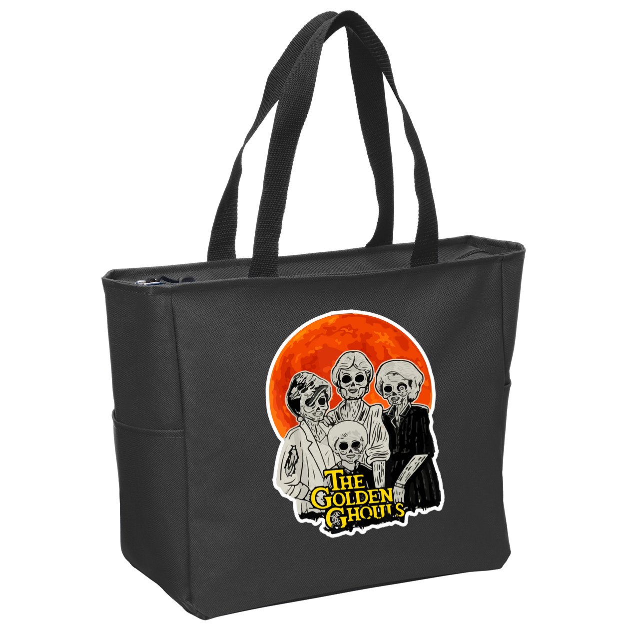 The Golden Ghouls Zip Tote Bag