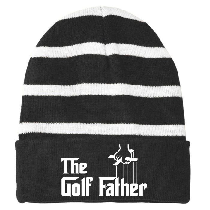 The Golf Father Striped Beanie with Solid Band