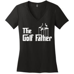 The Golf Father Women's V-Neck T-Shirt