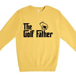 The Golf-Father Funny Golf Dad Premium Crewneck Sweatshirt